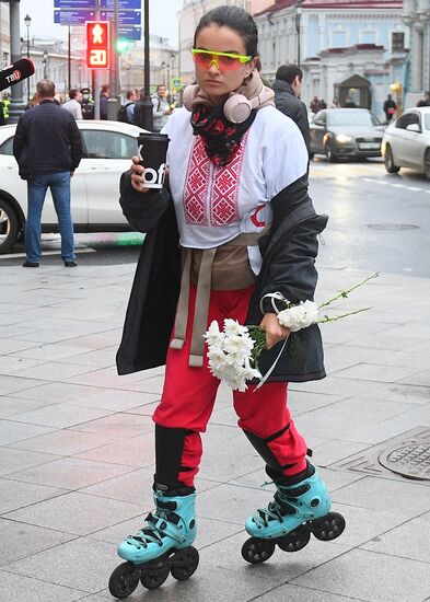 Ситуация у посольства Белоруссии в Москве