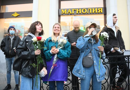 Ситуация у посольства Белоруссии в Москве