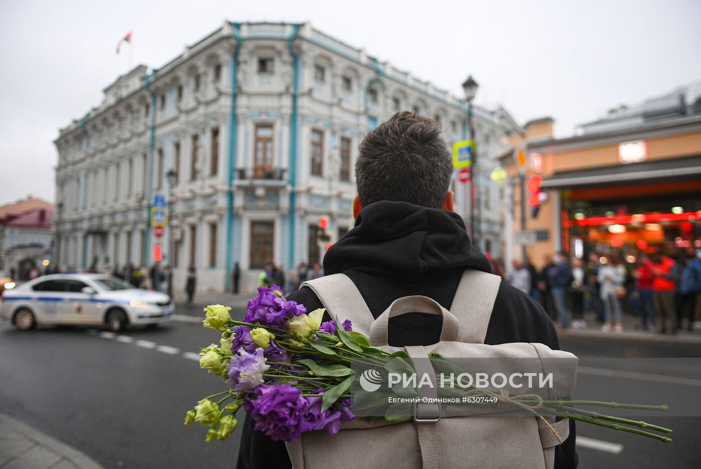 Ситуация у посольства Белоруссии в Москве