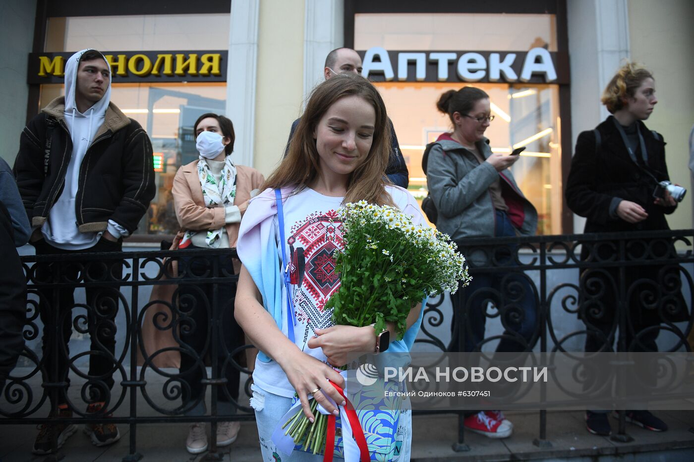 Ситуация у посольства Белоруссии в Москве