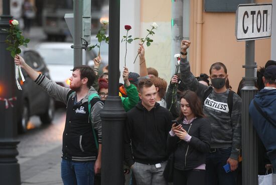 Ситуация у посольства Белоруссии в Москве