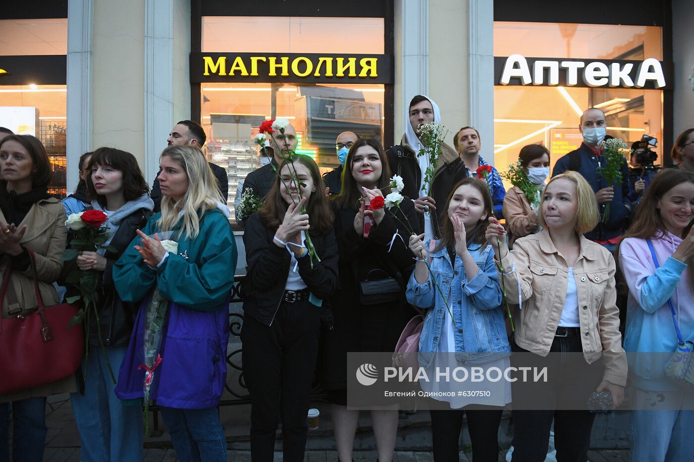 Ситуация у посольства Белоруссии в Москве