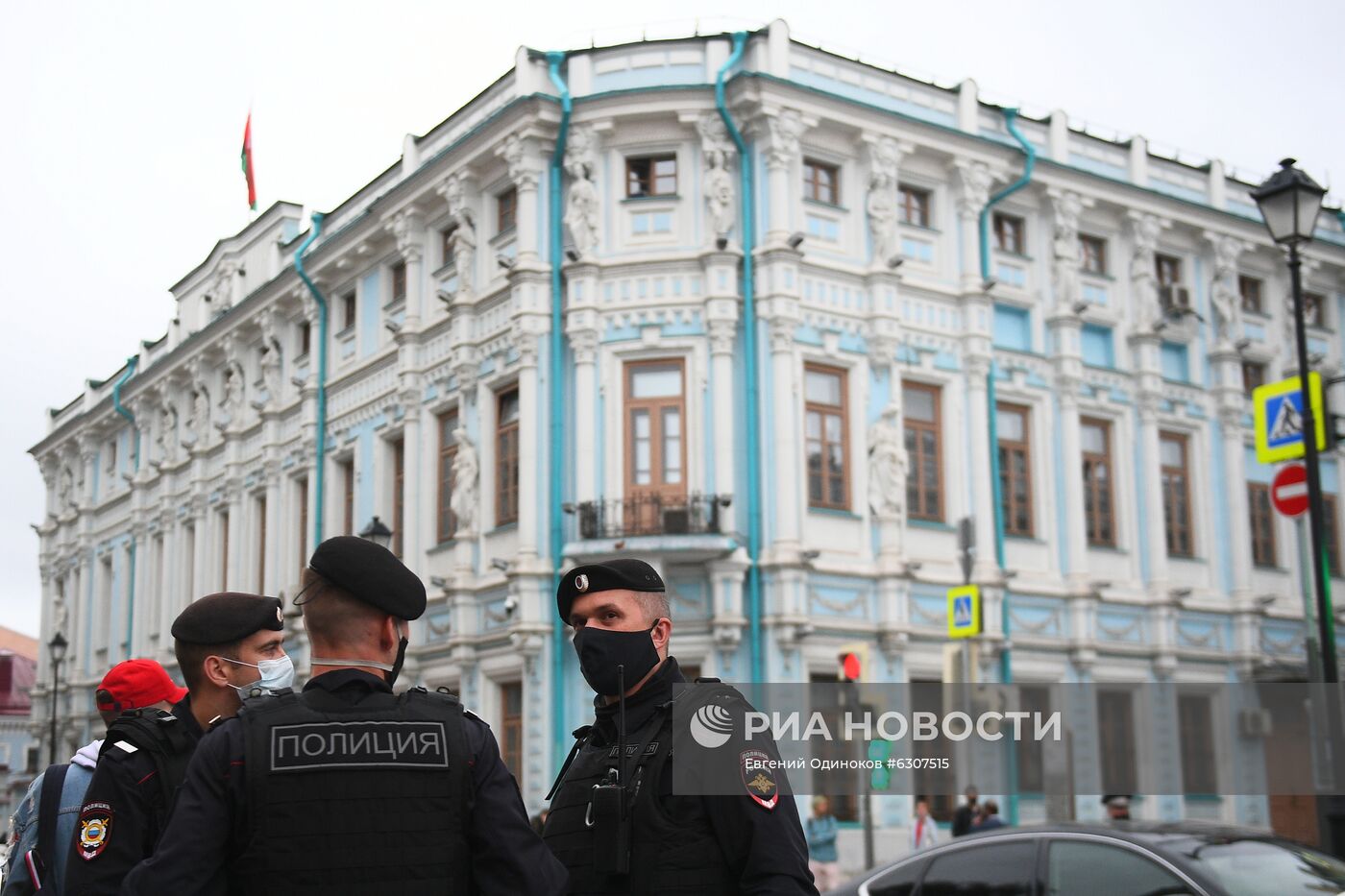 Ситуация у посольства Белоруссии в Москве