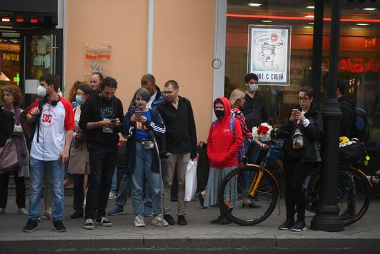 Ситуация у посольства Белоруссии в Москве