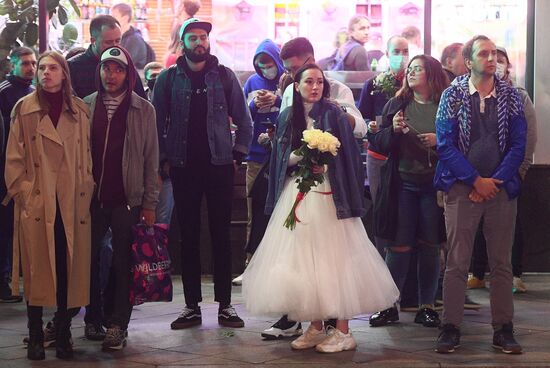 Ситуация у посольства Белоруссии в Москве