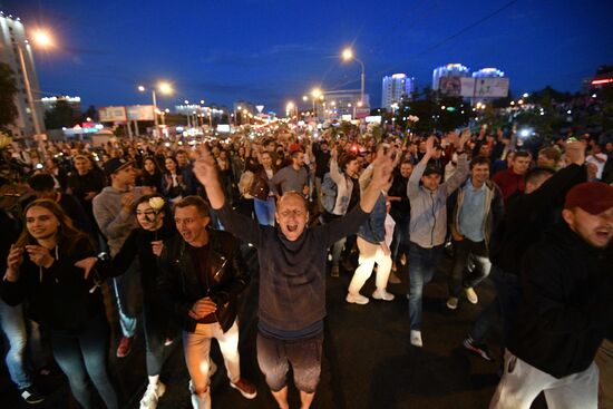 Протесты в Минске