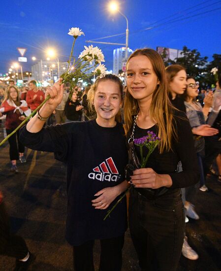 Протесты в Минске