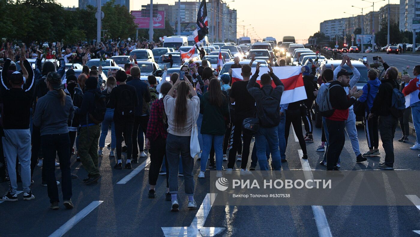 Протесты в Минске