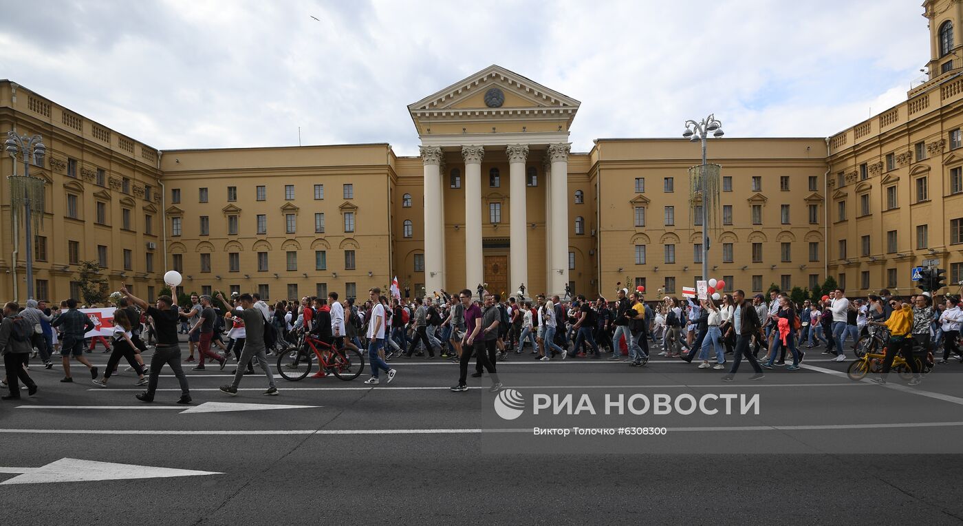 Протесты в Минске