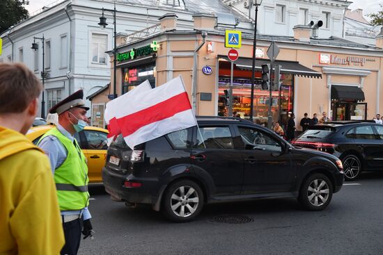 Ситуация у посольства Белоруссии в Москве