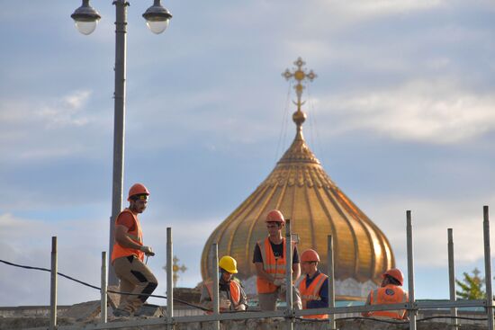 Ремонт Большого Каменного моста в Москве
