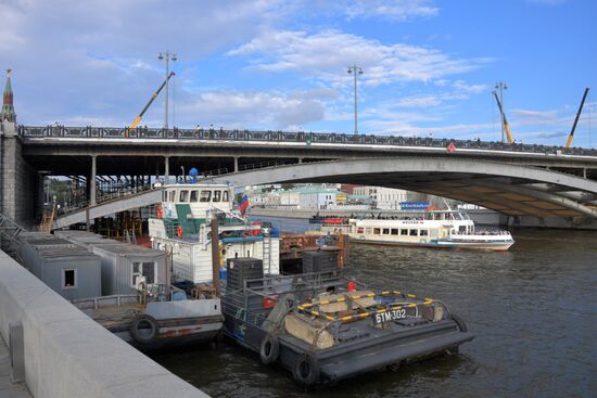 Ремонт Большого Каменного моста в Москве