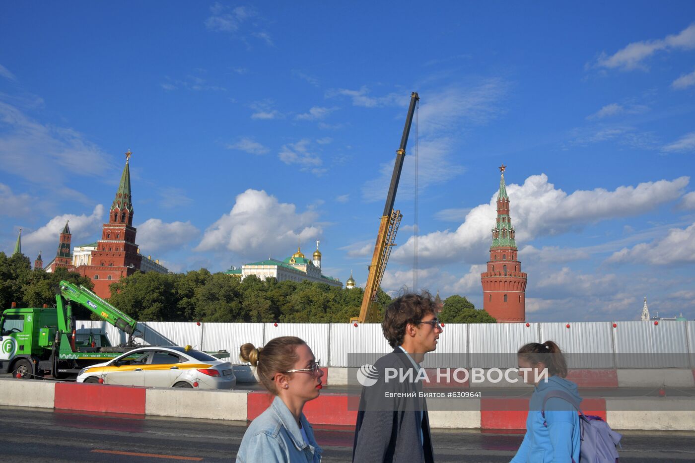 Ремонт Большого Каменного моста в Москве