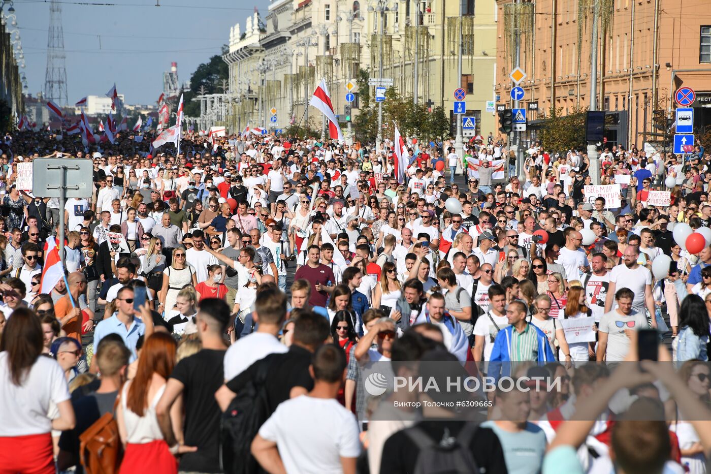 Общегражданский марш "За свободу" в Минске