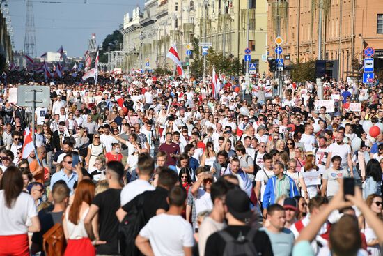 Общегражданский марш "За свободу" в Минске