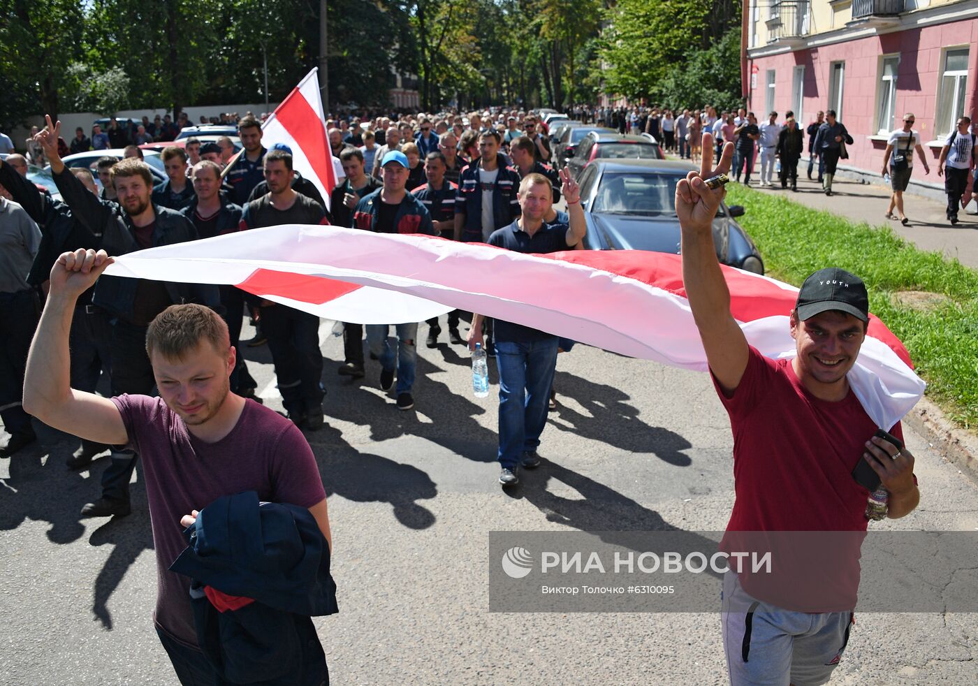 Акция работников заводов в Минске