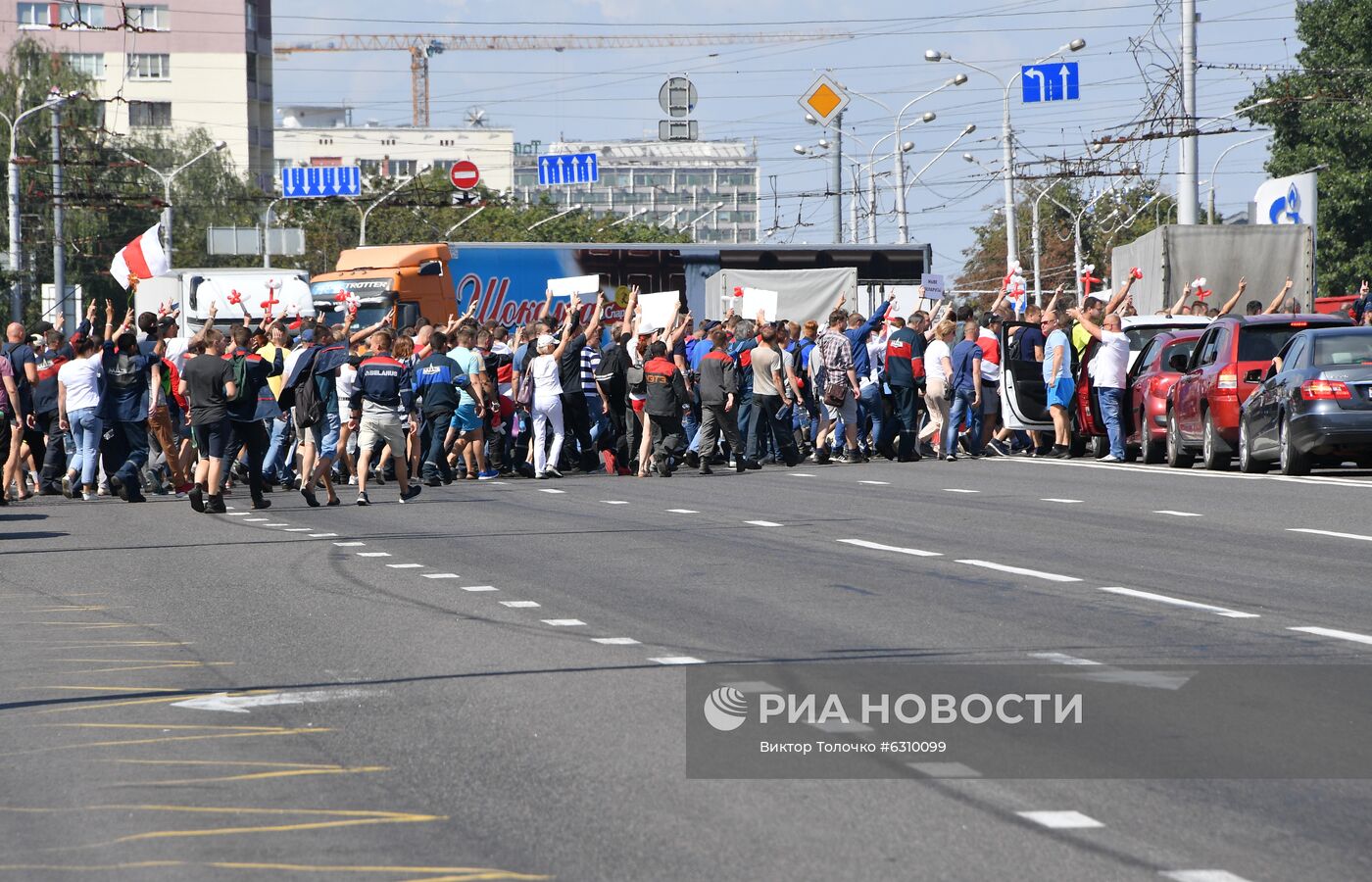 Акция работников заводов в Минске