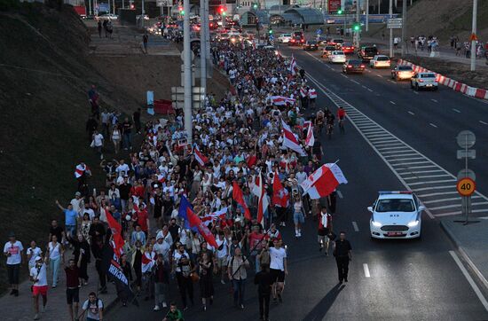 Протесты в Минске