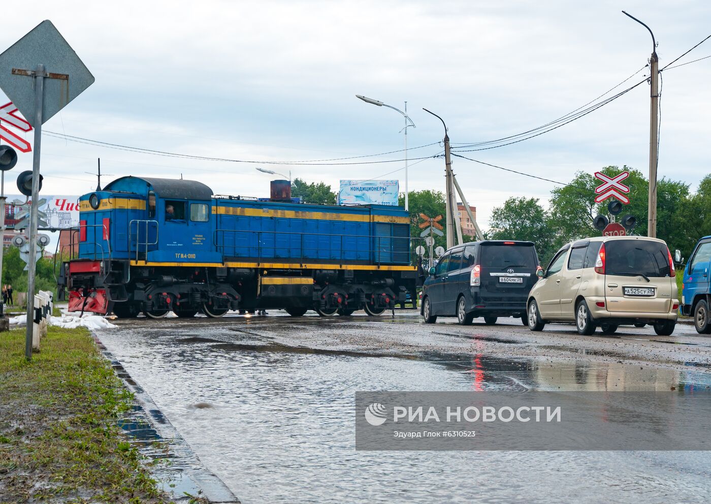 В Благовещенске после сильного ливня ввели режим ЧС