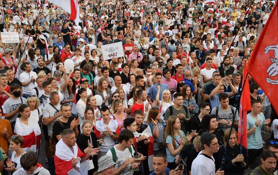 Протесты в Минске