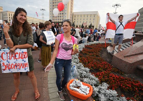 Протесты в Минске