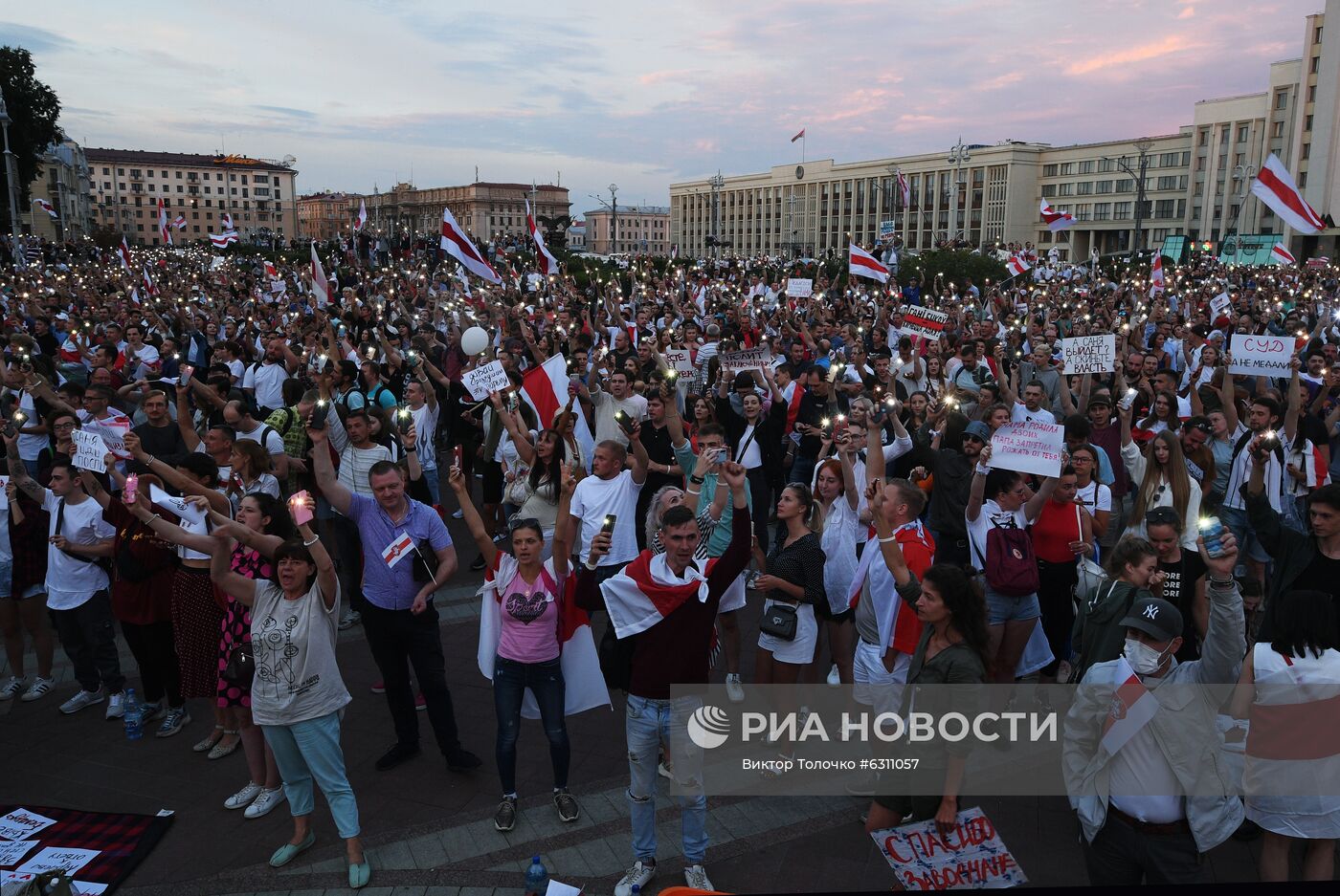 Протесты в Минске