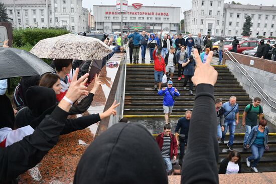 Протесты в Минске