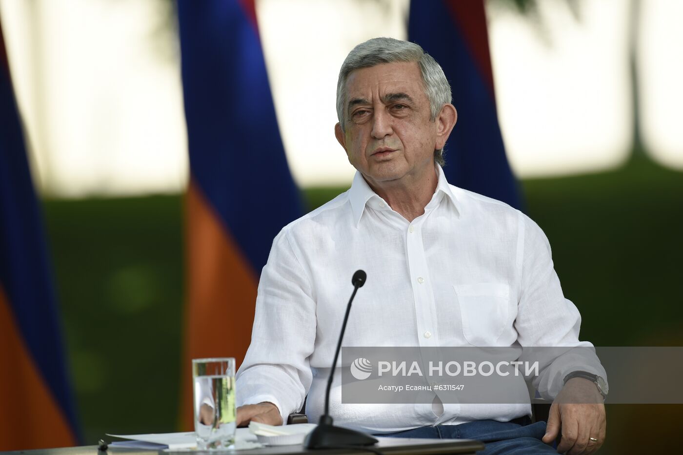 Пресс-конференция экс-президента Армении С. Саргсяна