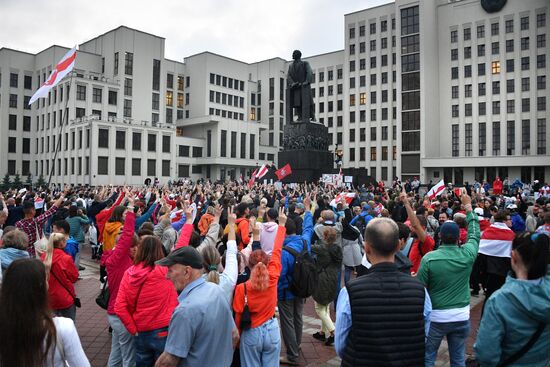 Протесты в Минске