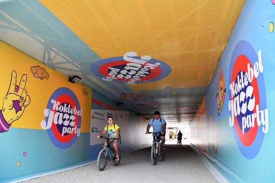 Подготовка к открытию фестиваля Koktebel Jazz Party