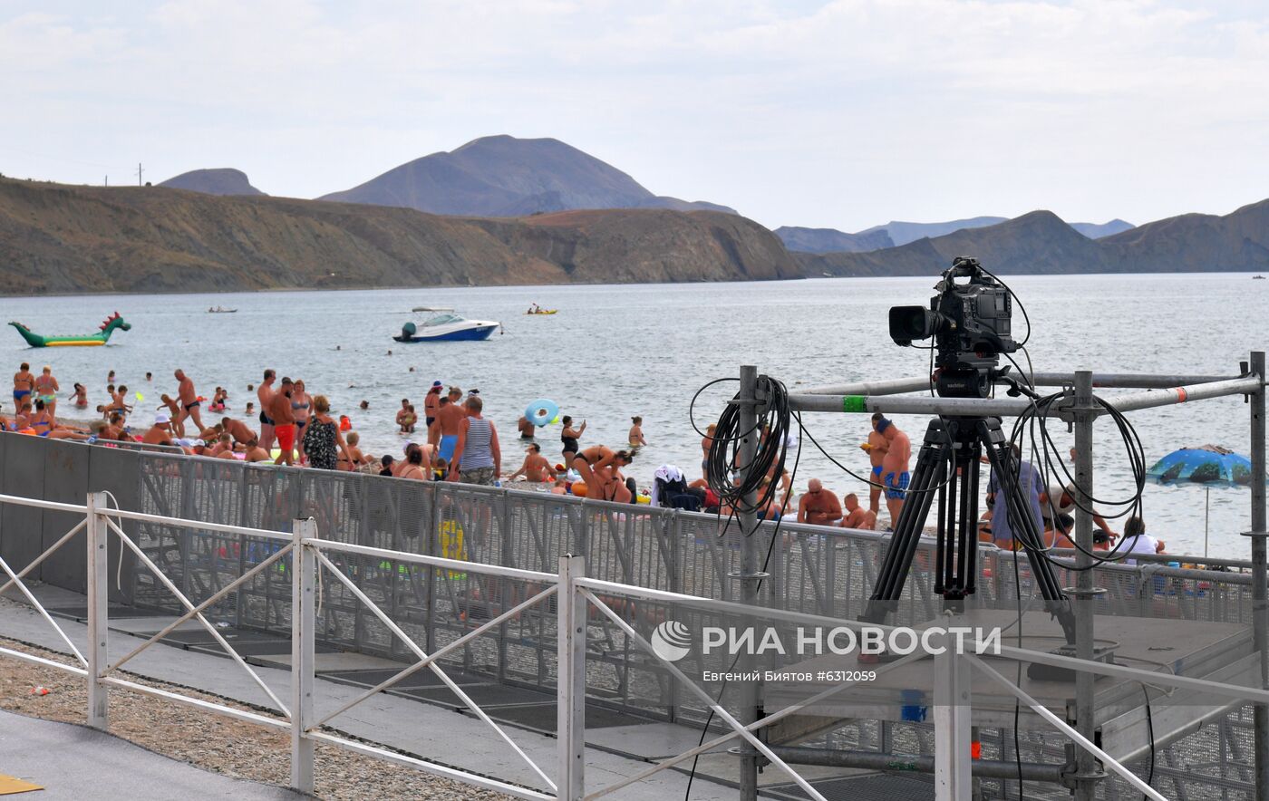 Подготовка к открытию фестиваля Koktebel Jazz Party