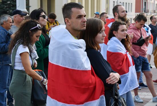 Акция протеста в Минске