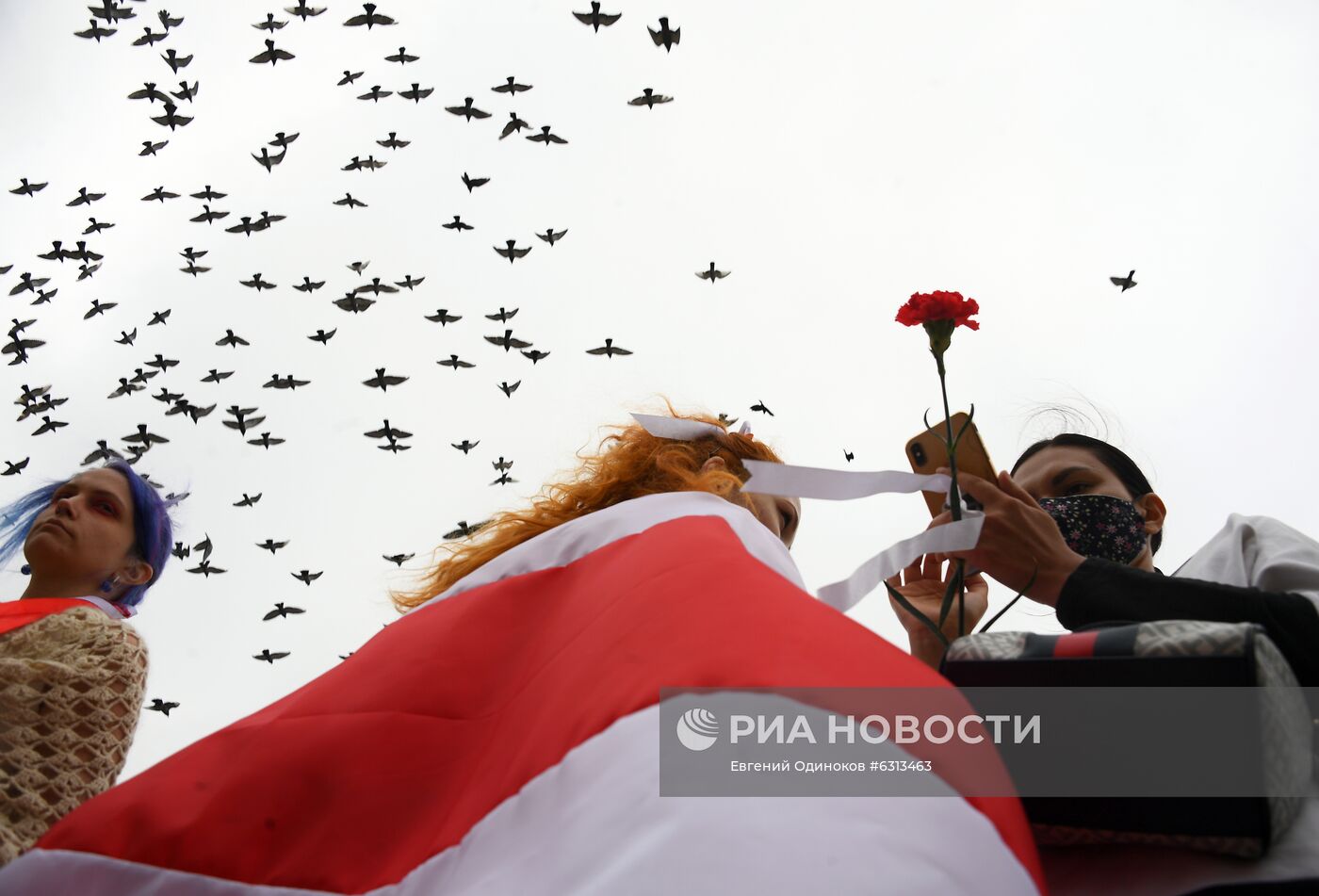 Мирная акция протеста в Минске