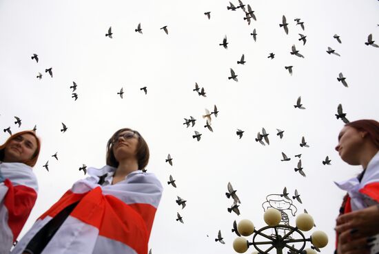 Мирная акция протеста в Минске