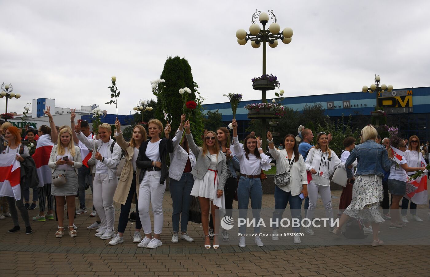 Мирная акция протеста в Минске