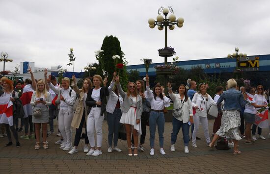 Мирная акция протеста в Минске