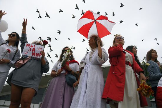 Мирная акция протеста в Минске