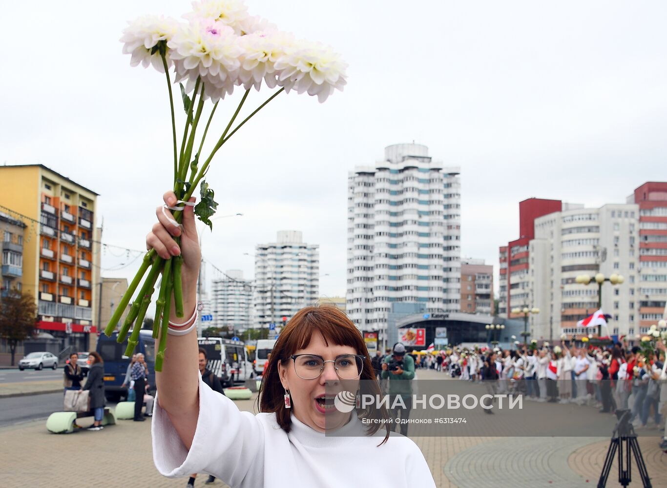 Мирная акция протеста в Минске