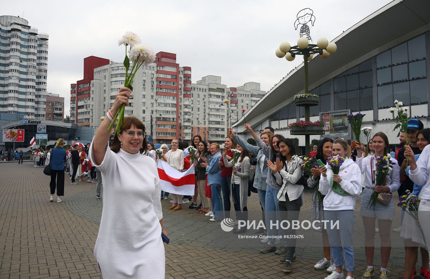 Мирная акция протеста в Минске