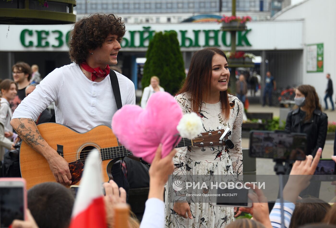 Мирная акция протеста в Минске