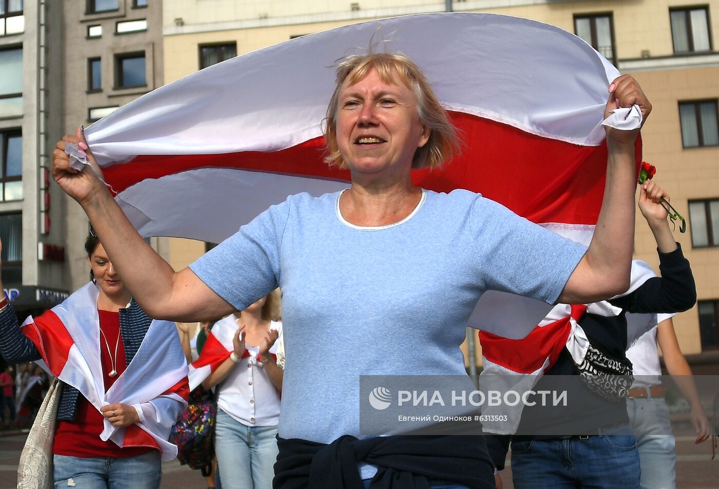 Мирная акция протеста в Минске