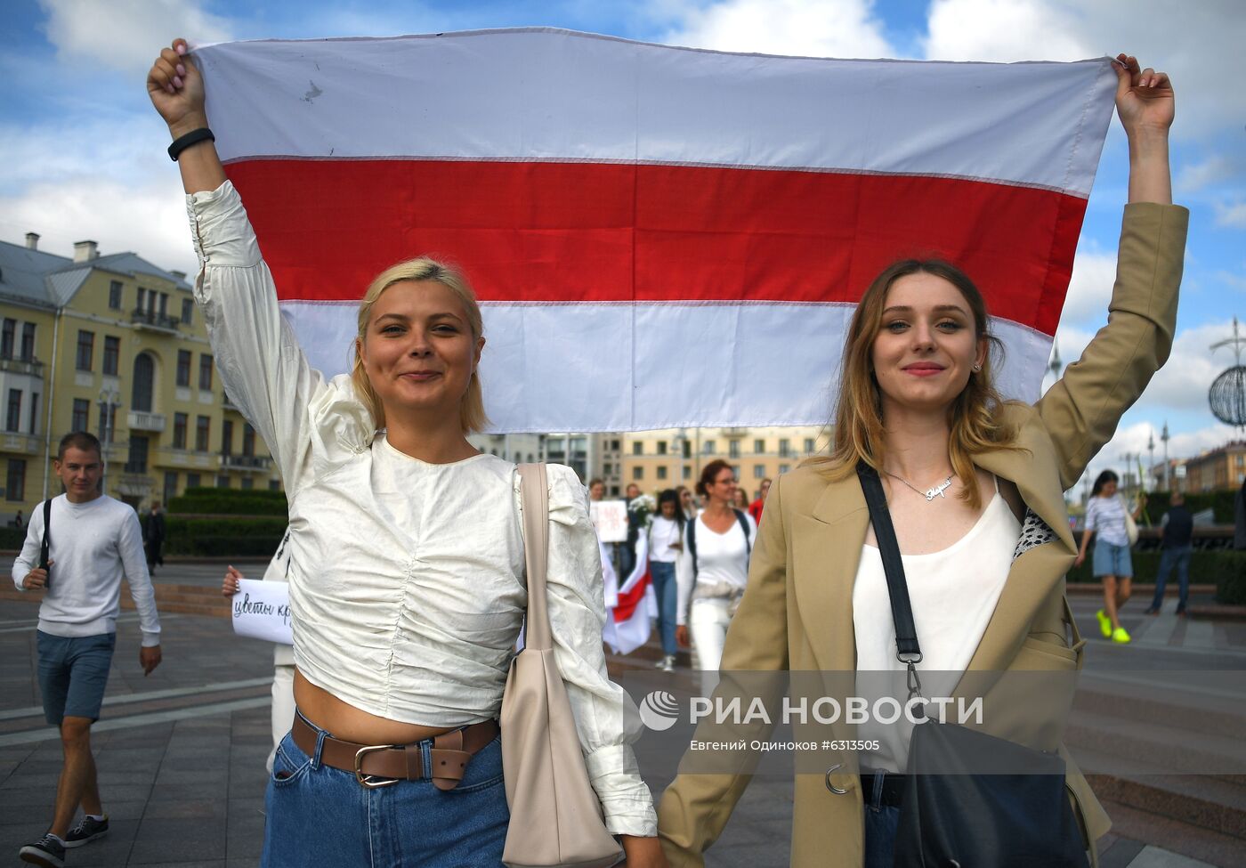 Мирная акция протеста в Минске