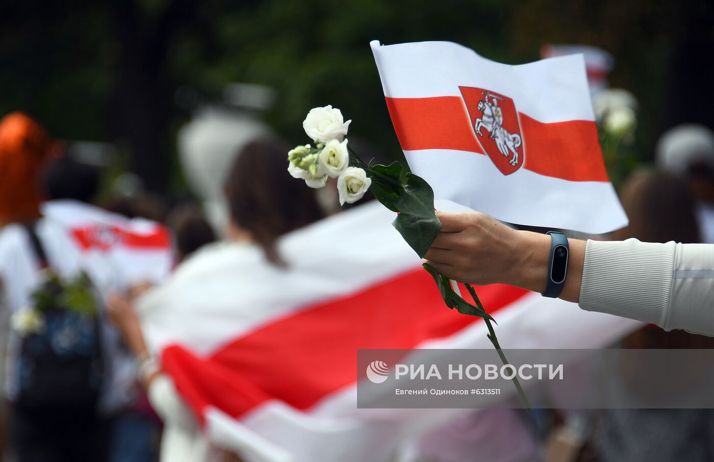 Мирная акция протеста в Минске