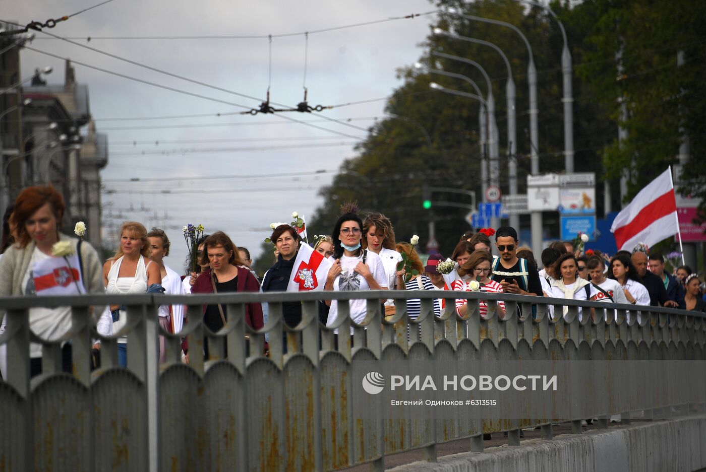 Мирная акция протеста в Минске