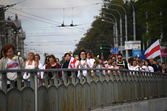 Мирная акция протеста в Минске