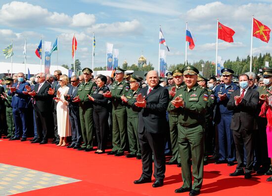 Премьер-министр РФ М. Мишустин принял участие в церемонии открытия форума "Армия-2020" и Армейских международных игр "АрМИ-2020"