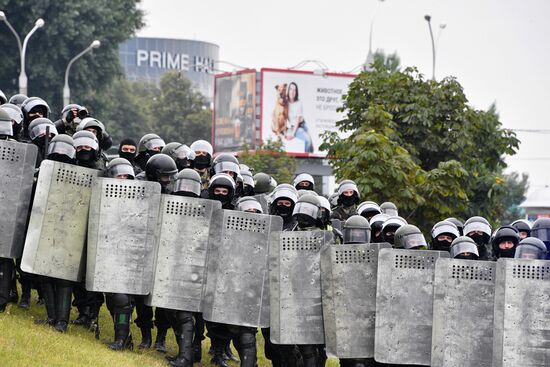 Акции протеста в Минске