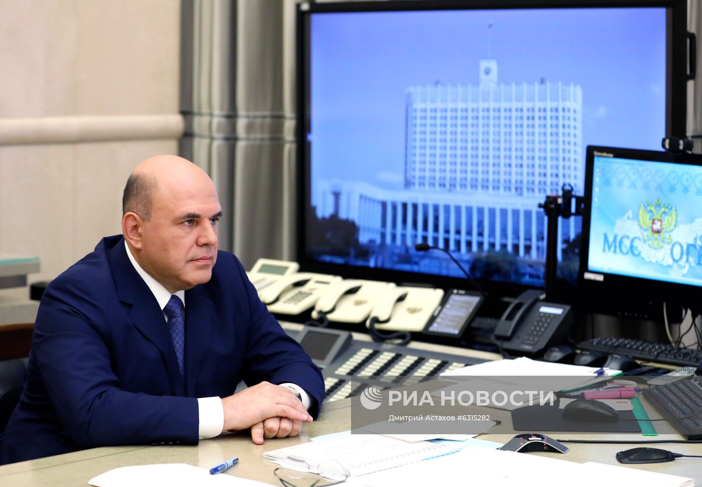 Премьер-министр РФ М. Мишустин провел совещание с вице-премьерами РФ