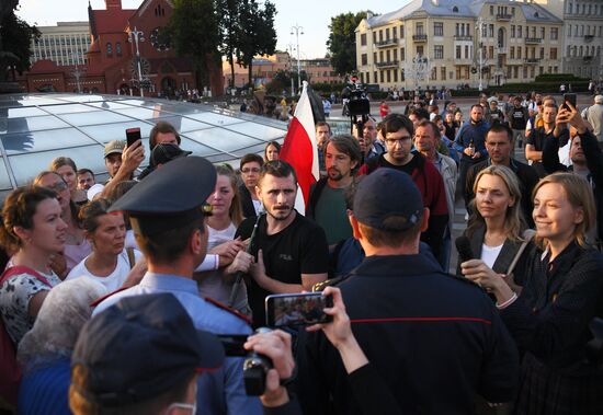 Акции протеста в Минске