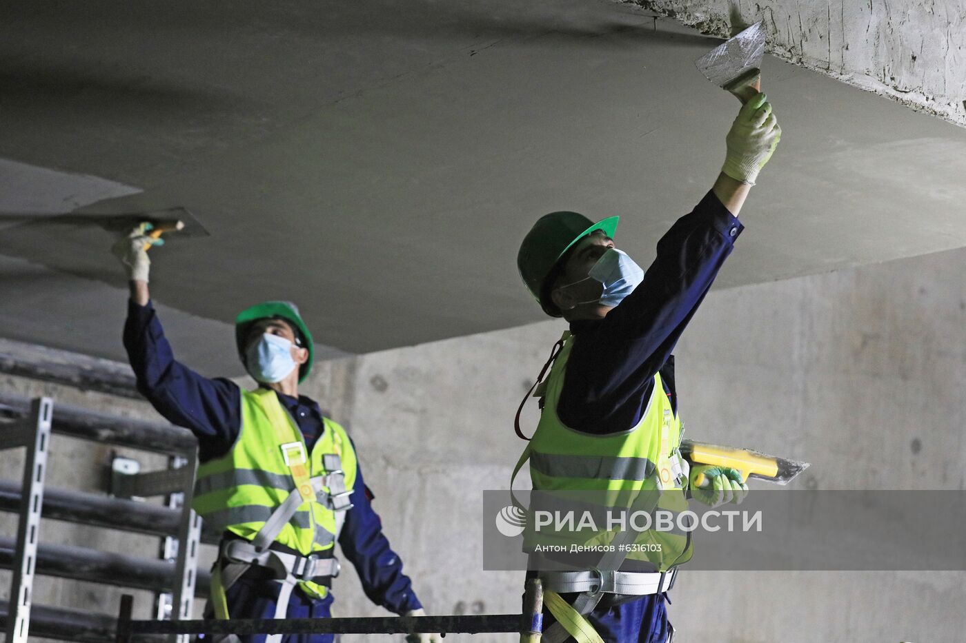 Строительство станции "Улица Народного Ополчения" БКЛ московского метро